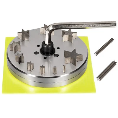 Sternscheibenschneider 5 mm bis 31 mm 10er Set Locher, passend für Schmuck Matrizen Schmuck Werkzeug - Bild 1 von 4