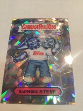 2022 Garbage Pail Kids Chrome Series 4 Sapphire Steve #AN4a ATOMIC Refractor A-2
