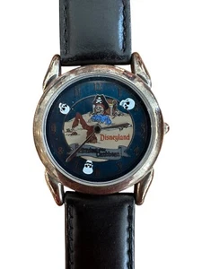 Disney Time Works Disneyland Watch Pirates Caribbean Flying Skulls RARE in Box - Picture 1 of 9