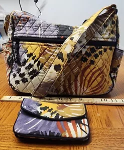 Vera Bradley Crossbody Bag and Wallet In Painted Feathers Fall 2016 - Picture 1 of 20