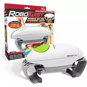 Robo Twist Apri Barattoli Elettrico con One Touch Apri Barattoli Elettrico Vivavoce Facile - Foto 1 di 8
