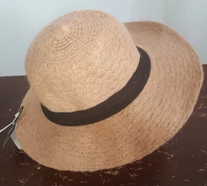 David & Young D&Y Womens Panama Hat Camel Tan Wool Casual Wide Brim One Size New - Picture 1 of 7