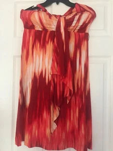 New Soma Halter Keyhole Sundress Dress Size Extra Small $69 Orange Red - Picture 1 of 12