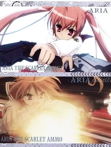 2 pcs postcard Aria the Scarlet Ammo anime Kanzaki H Aria - Picture 1 of 4