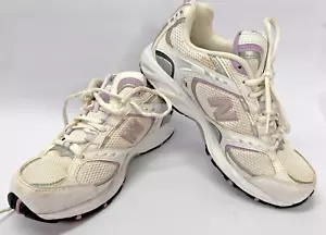 Women's NEW BALANCE '413 Series' 7.5 US | 38 EU Runners White w/ Purple - Picture 1 of 10