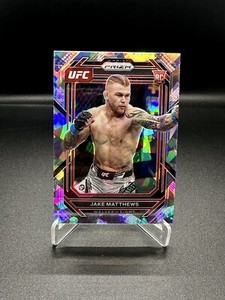 2023 Panini Prizm UFC MMA Jake Matthews RC Cracked Ice Prizm #109 Welterweight