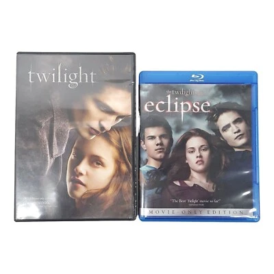 The Twilight Saga Twilight Eclipse Movies Lot Of 2 DVD Blu-Ray Foto 1 de 4