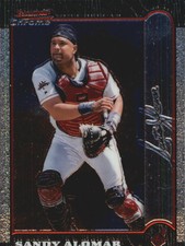 1999 Bowman Chrome International Indians Baseball Card #4 Sandy Alomar Jr.