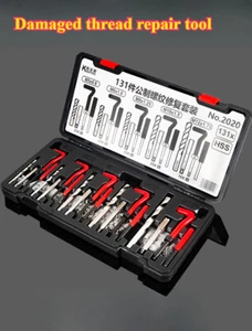 Gewindereparatur Werkzeug Gewindebohrer Einbauset für Drahtmuffe Gewindeschneiden - Bild 1 von 36