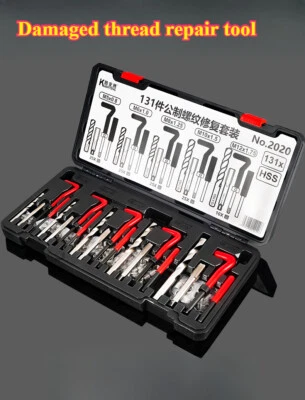 Strumento Riparazione Filettatura Rubinetto Punta Trapano Kit Installazione per Manicotto Filo Tappatura - Immagine 1 di 4