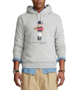 Polo Ralph Lauren Polo Player Bear Fleece Hoodie Men's Sz 3XL-Big Gray - Picture 1 of 3