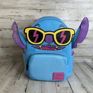 Loungefly Disney Lilo & Stitch Blacklight Stitch Mini Backpack FYE Exclusive - Picture 1 of 9