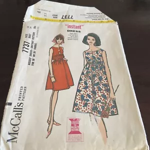 McCall's 7737 Instant Kleid Größe 14 Brustumfang 34" 1965 Mad Men Vintage Retro - Bild 1 von 4