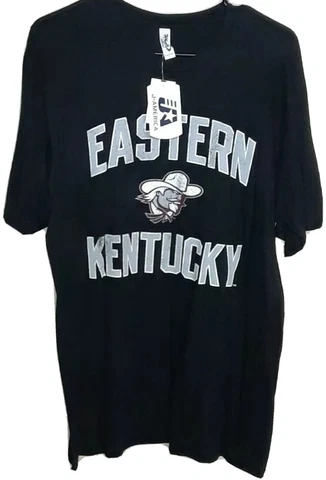 NWT! NCAA Eastern Kentucky Colonels Team Logo Graphic Shirt By J. America! Large Cover