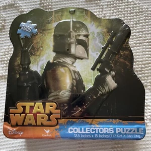 Star Wars Collectors Tin Jigsaw Puzzle 1000 Piece Boba Fett Disney by Cardinal - Picture 1 of 2