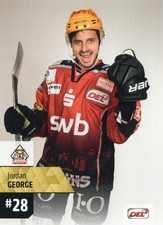 2017/18 DEL Playercards (#339) - JORDAN GEORGE [Nidaros Hockey] Norway2