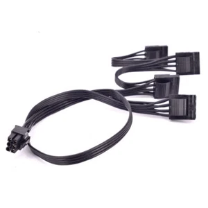 Cable de fuente de alimentación de 6 pines PCI-E a 4 Molex 4 pines para Corsair RM1000X RM850X RM750X - Imagen 1 de 3