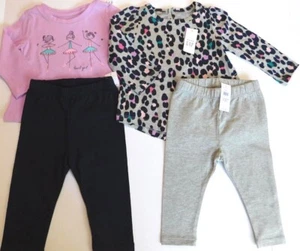 Gap Baby Girl 2 Outfits Multicolor Size 6-12 Months Cotton Mix & Match NEW - Picture 1 of 7