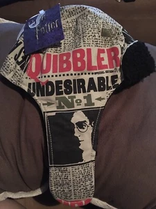 HARRY POTTER Undesirable No.1 Winter Trapper Hat Fleece Ear Flap Quibbler News - Picture 1 of 5