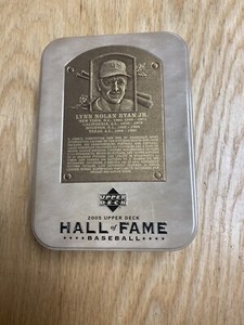 2005 Upper Deck Hall Of Fame Baseball Nolan Ryan Tin