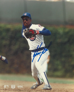 Chicago Cubs  Shawon Dunston autographed 8x10 action  color photo