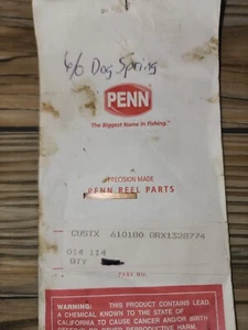 Penn 14-114 Dog Spring- Senator 6/0 114 114H 114HL 114LW 114HSP Reels Part - Picture 1 of 1
