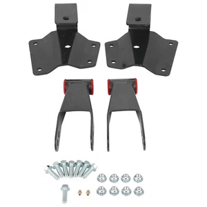 Rear Shackles Hangers For 99-06 Chevy Silverado 1500 GMC Sierra 4" Drop Kit - Picture 1 of 12