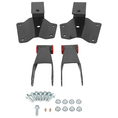 Grilletes traseros colgadores para 99-06 Chevy Silverado 1500 GMC Sierra 4" kit de caída Foto 1 de 4