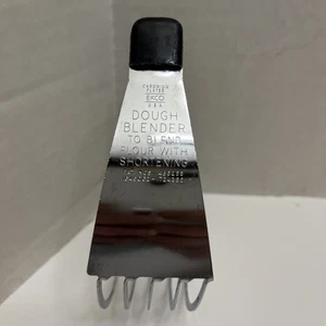 Vtg Ekco Dough Blender Pastry Cutter Blender Black Handle Chromium Plated USA - Picture 1 of 5