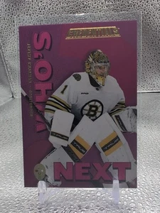 2023-24 Upper Deck Credentials Who's Next #WNJS Jeremy Swayman - Picture 1 of 2