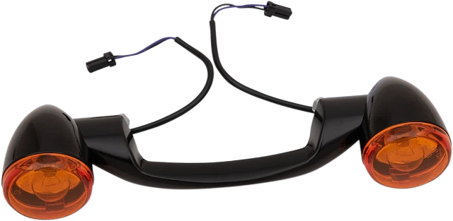 Kit de señal de giro trasero Drag Specialties negro para Harley Davidson 1999-2022 Foto 1 de 2