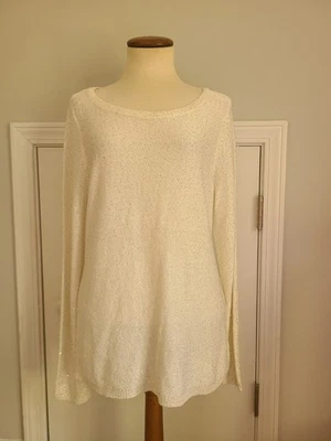 Suéter de Lentejuelas Casa Blanca Mercado Negro L Vacaciones Navidad Año Nuevo Fiesta Foto 1 de 4