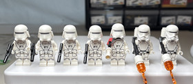 7 Lego Star Wars First Order Snowtrooper Minifigures sw0656 sw0666 75100 75103