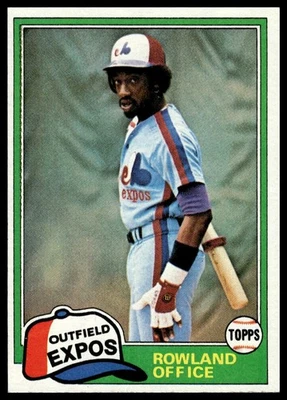 1981 Topps #319 Rowland Office Montreal Expos NM+ - Image 1 of 2