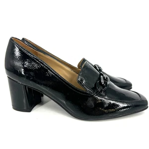 Naturalizer Wynrie elegante Damen-Pumps Blockabsatz Größe 12 M schwarz Lackleder - Bild 1 von 9