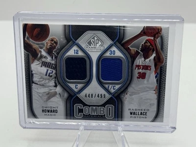 Комбинированные материалы Dwight Howard & Rasheed Wallace 440/499 2009-10 Upper Deck SP - Изображение 1 из 2