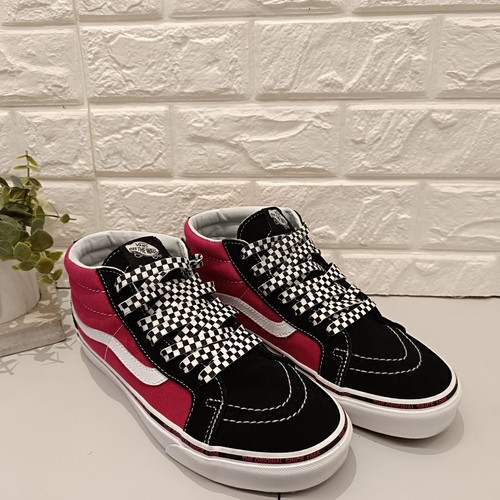 Sneakers da uomo Vans SK8 Mid Jazzy rosa bianco e nero taglia 7 UK unisex
