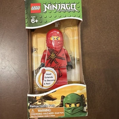 Lego Ninjago Masters of Spinjitzu Red Retractable Pen Kai Dragon sealed - Image 1 of 4