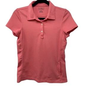 L.L. Bean Short Sleeve Knit Polo Shirt Collared Pocket Tennis Golf Pickleball S - Picture 1 of 8