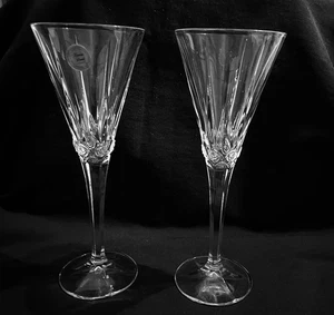 Princess House #892 2er Set Bleikristall Toasten SEKT Flöten 9 1/2" HOCH - Bild 1 von 7