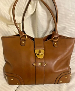 Etienne Aigner Large Leather shoulder Tote Bag (Manolo Sandal sold separately) - Picture 1 of 9
