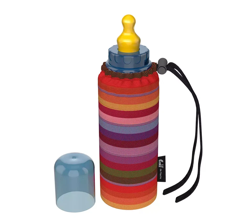 Emil Babytrinkflasche Babyflasche Glasflasche  Milchflasche Bio-Streifen  250 ml - Bild 1 von 1