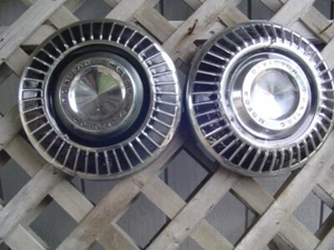 2 VINTAGE PONTIAC TEMPEST GTO LEMANS BONNEVILLE STAR CHIEF HUBCAPS WHEEL COVERS - Picture 1 of 16