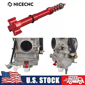 For Honda CRF450R 2002-2008 FCR Carburetor Air Fuel Mixture Screw Aluminum Red - Picture 1 of 15