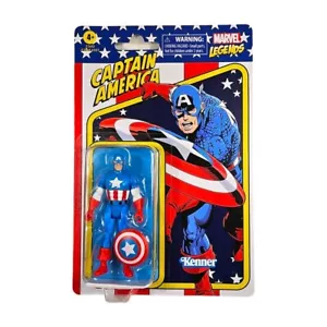 Marvel Legends Retro CAPTAIN AMERICA Kenner Hasbro Gioco d'azione COMBINAZIONE SPEDIZIONE - Foto 1 di 2