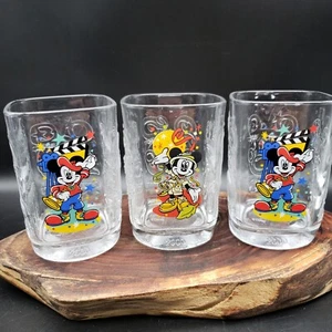 McDonald’s Disney 2000 Gläser 3 Stück Director & Safari Mickey Celebration Vintage - Bild 1 von 14