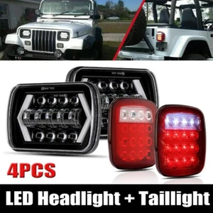 Juego de 4 luces de freno LED 7x6" + 16 luces traseras LED ATV SUV camioneta pickup - Imagen 1 de 12