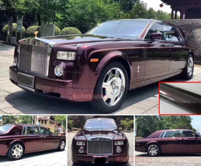 Full Car Wrap / Metal Sparkle Pearl Gloss Vinyl Sticker Flexible Black Rose US - Image 1 of 4