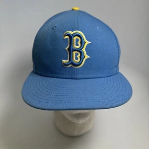 Boston Red Sox New Era 2021 City Connect 59FIFTY Fitted Hat Light Blue 7 1/4 - Picture 1 of 12