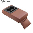 Car Armrest Cushion: Cup Holder, Rear Seat Elbow Support, Storage